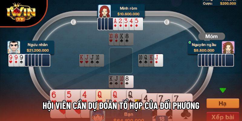 Hội viên cần dự đoán tổ hợp của đối phương Hội viên cần dự đoán tổ hợp của đối phương