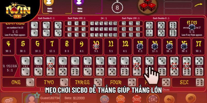 Mẹo chơi Sicbo dễ thắng giúp thắng lớn Mẹo chơi Sicbo dễ thắng giúp thắng lớn