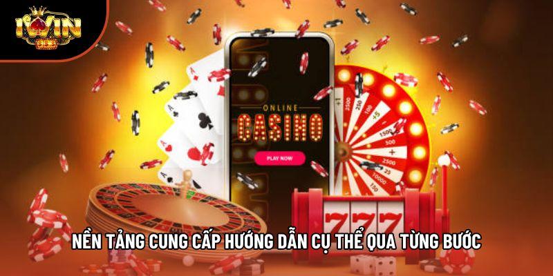 Nền tảng cung cấp hướng dẫn cụ thể qua từng bước