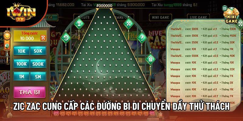Zic zac cung cấp các đường bi di chuyển đầy thử thách Zic zac cung cấp các đường bi di chuyển đầy thử thách